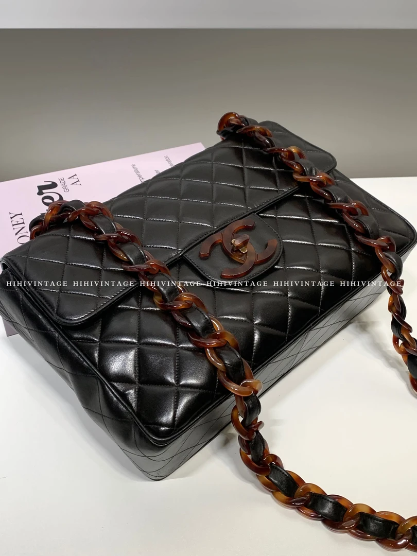 95新 Chanel/香奈儿 Chanel 黑色贝嫂 30 2开 一店18776160