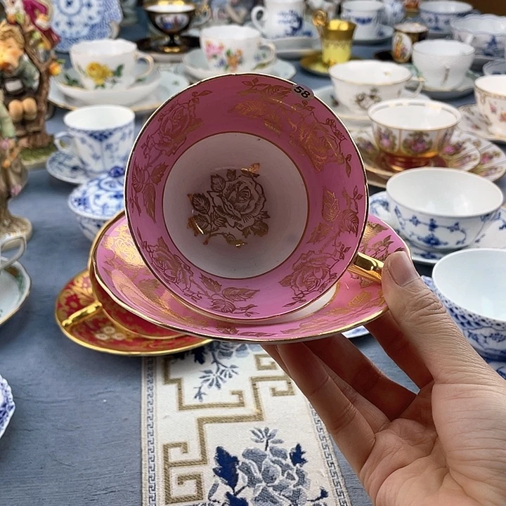 中古欧瓷瓷器小房子