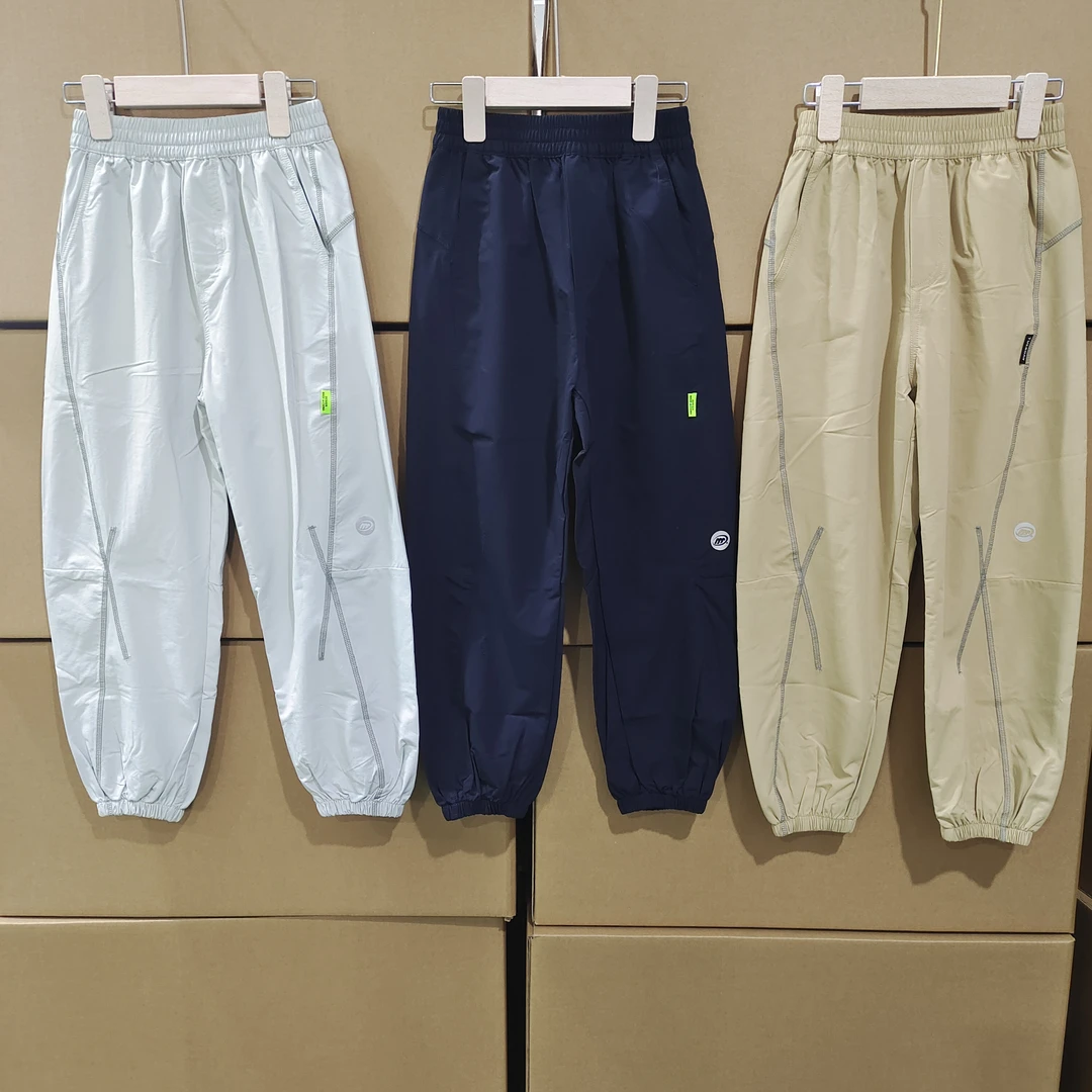 【海涛大叔】 25春夏儿童速干弹力四线收脚口长裤YYJ2535