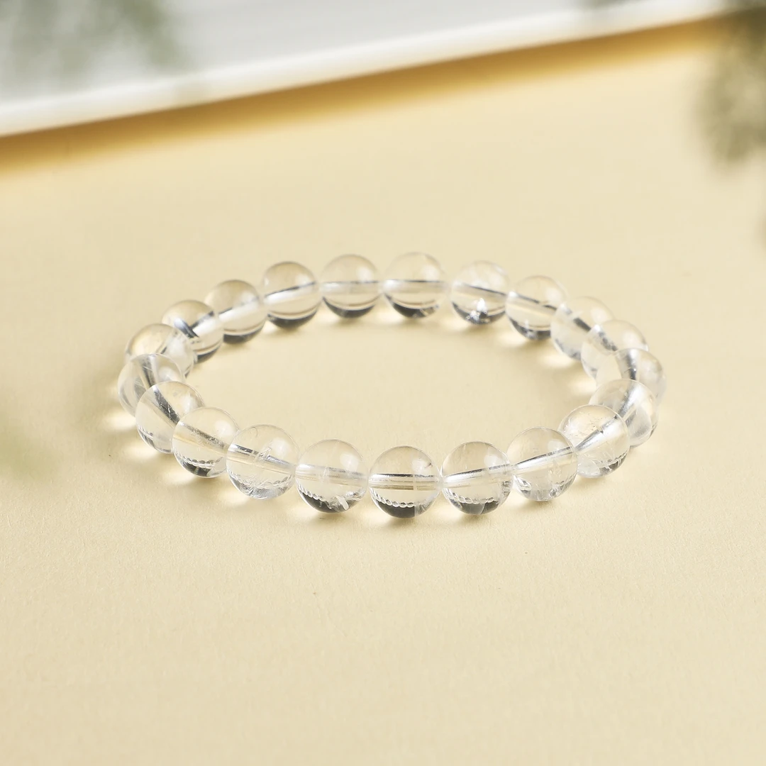 （桃）约9mm+白阿塞单圈手链（内部闪亮爆闪）