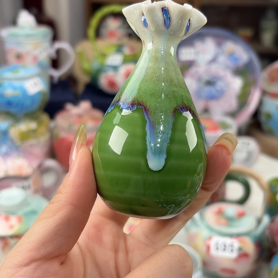 景德镇手绘高温釉下彩陶瓷茶具