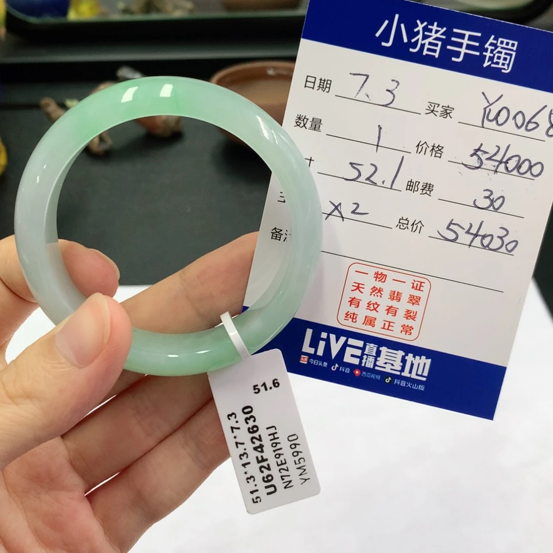 翡翠手镯未镶嵌Y****8翡翠手镯未镶嵌尾款