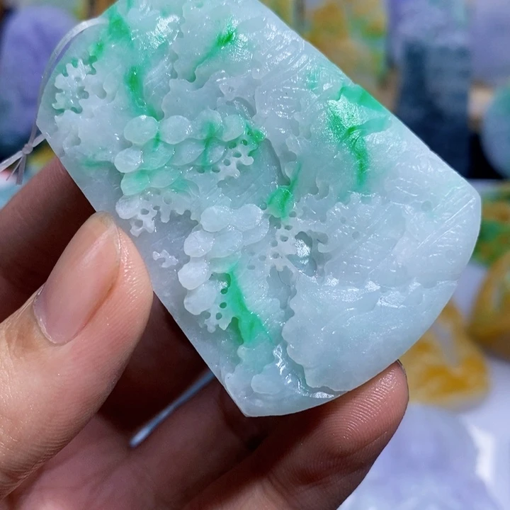 定制翡翠未镶嵌啊*天然A货翡翠