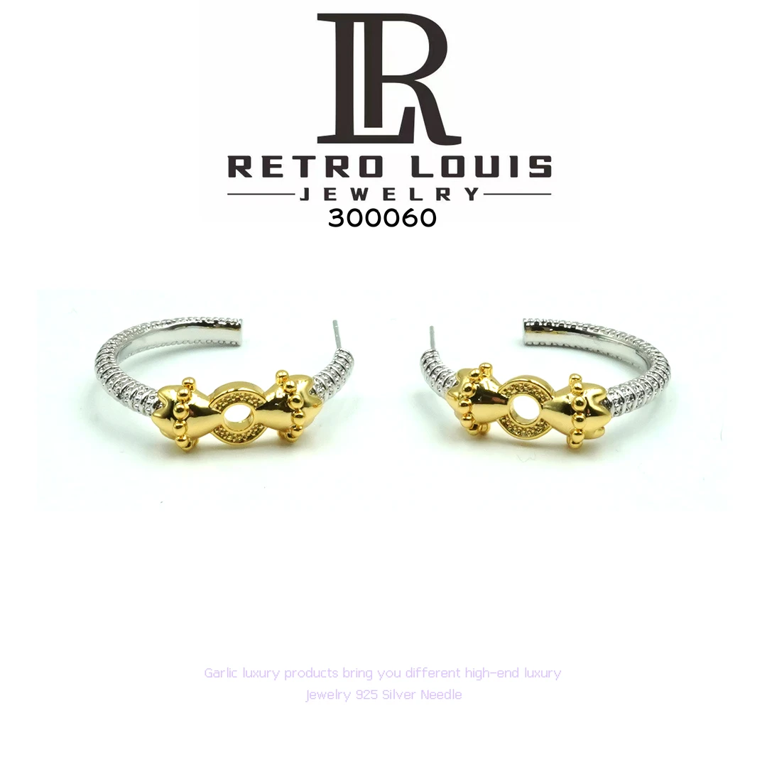 铜合金耳饰 RETRO LOUIS 耳饰~300060 X