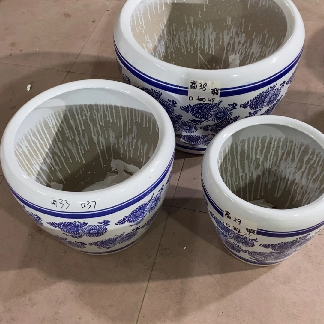青花瓷大套三无孔搭配托盘微瑕