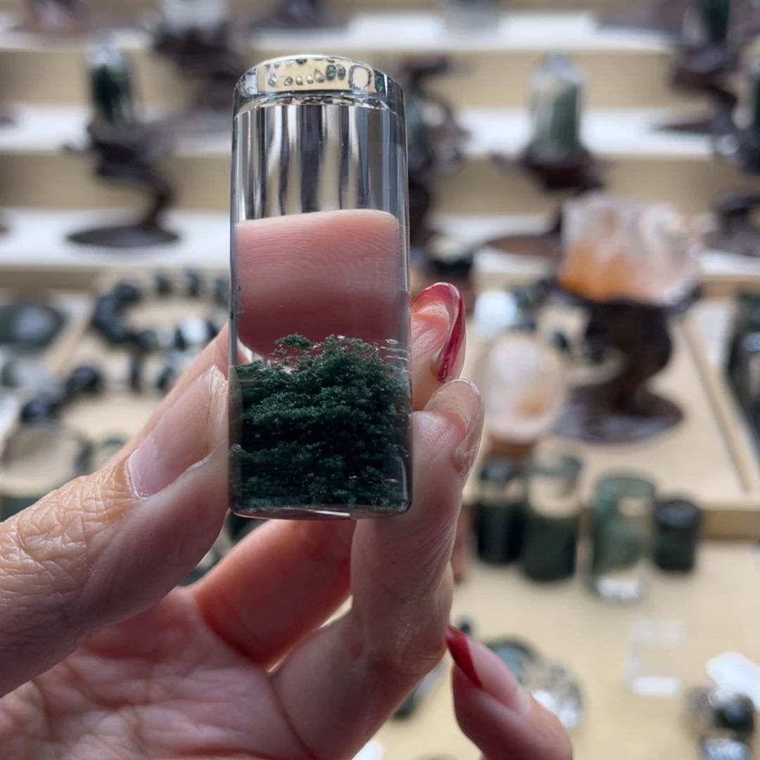 李***萍水晶车挂未镶嵌绿幽灵车挂打孔不退换