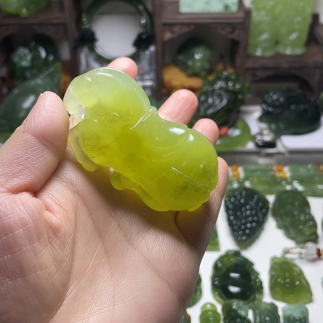 蛇纹石玉未镶嵌手把