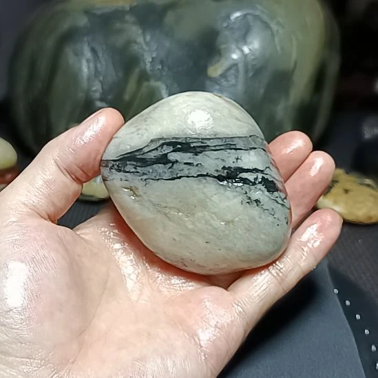 新疆金丝玉原石国画