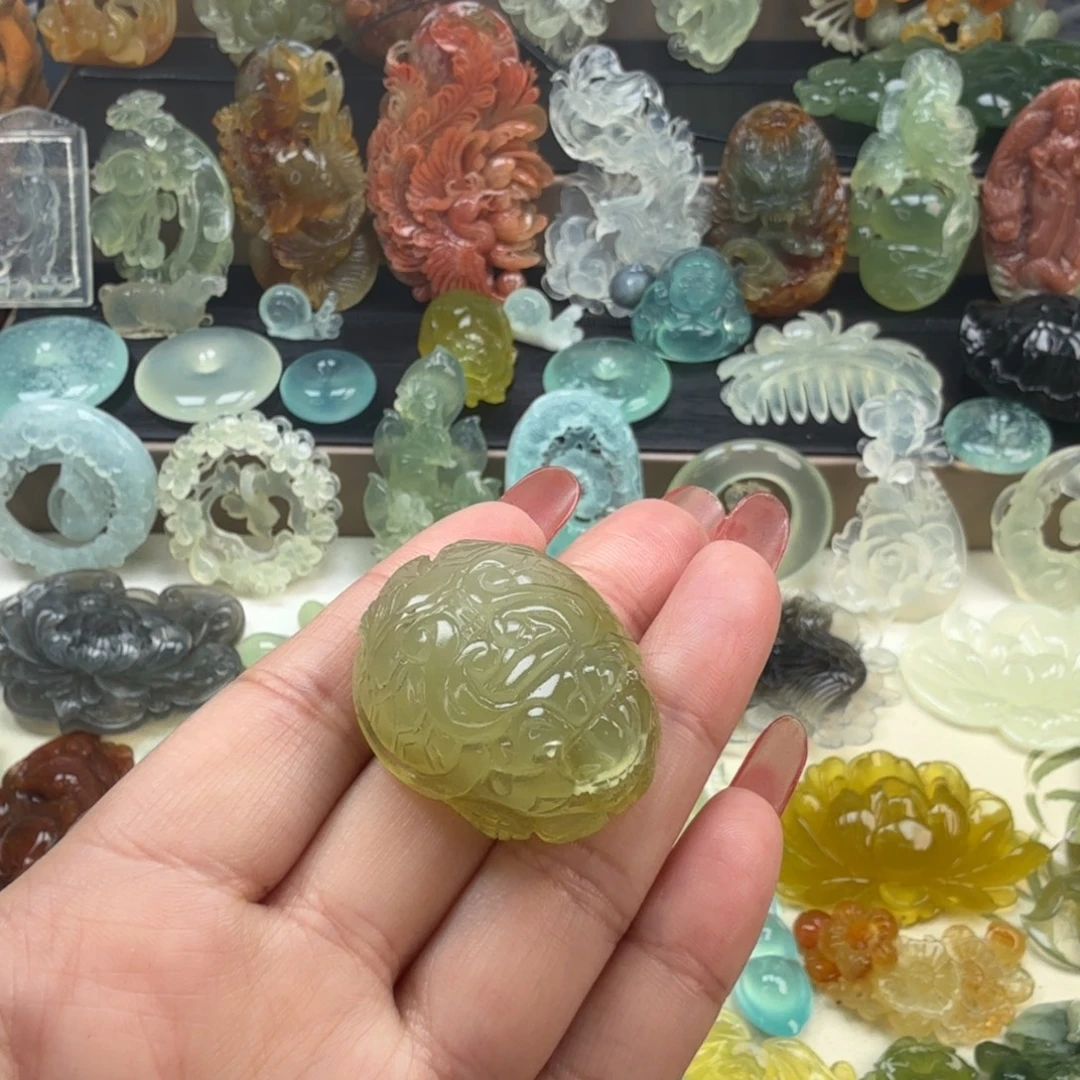 岫玉未镶嵌颈饰岫玉龙龟