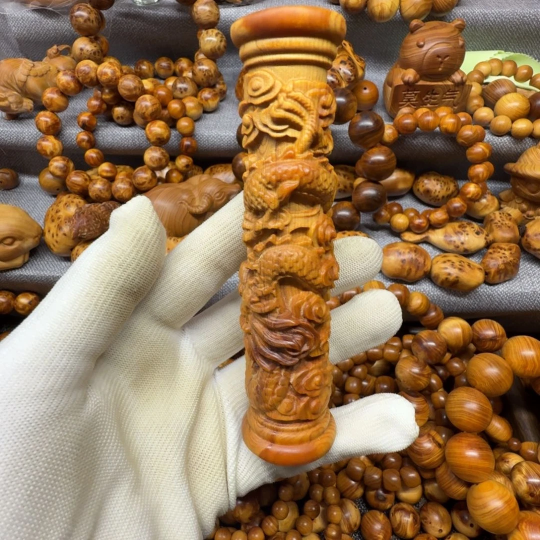 柏木（崖柏）太行崖柏糖心玉化盘龙柱