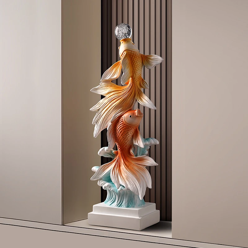 新中式入户玄关装饰摆件客厅2025新款电视柜轻奢装饰乔迁新居礼品