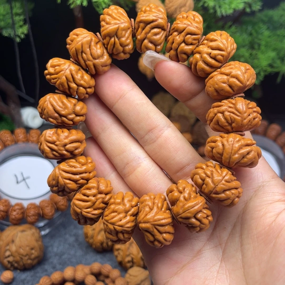 手串桃核桃核单圈豹子头