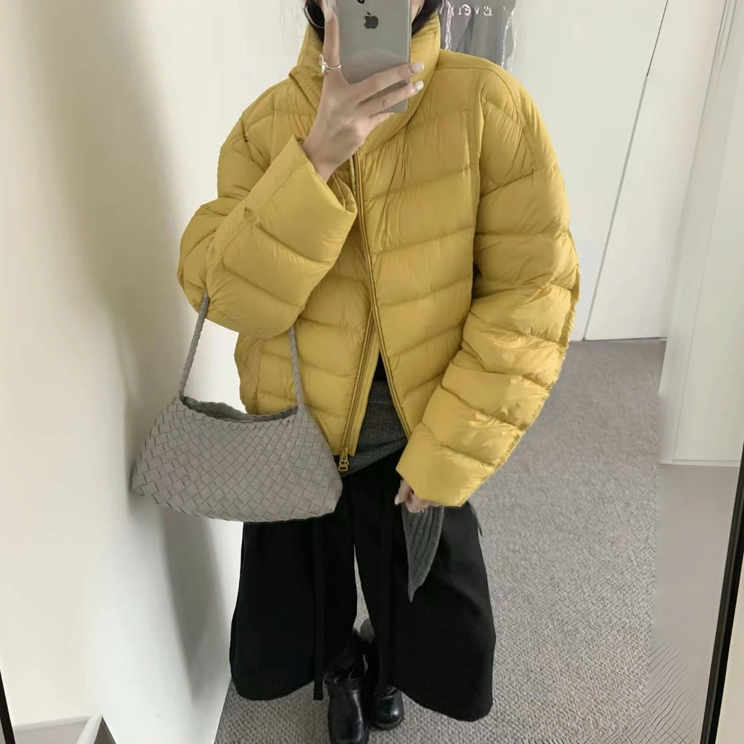 2923御寒新境界90白鹅绒排骨羽绒服短款——轻盈如羽，暖意如初新款，