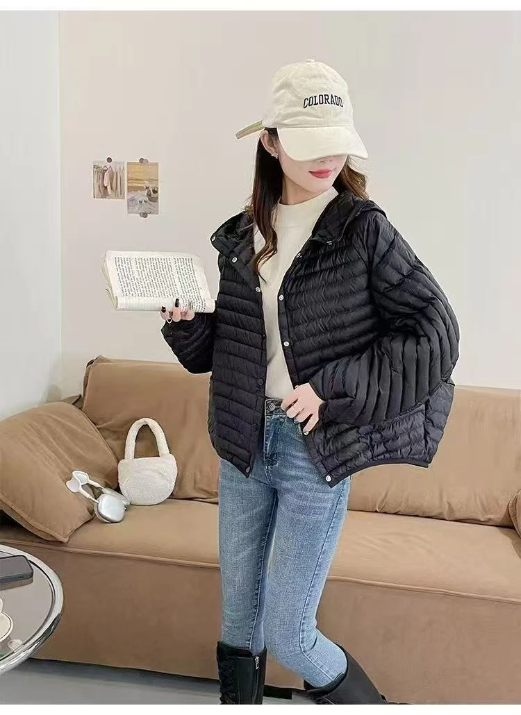 90新国标白鸭绒时尚短款轻薄羽绒服休闲百搭冬季高品质女款羽绒服