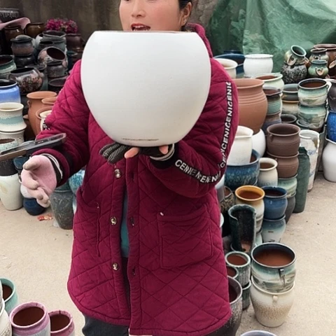 口20高23瑕疵盆子。