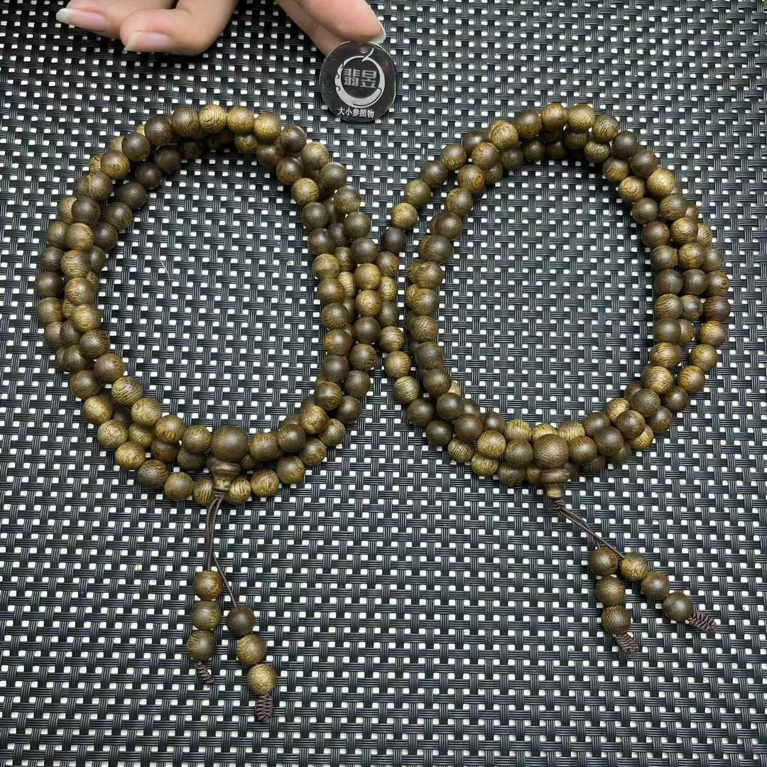 翡昱-N10-21175-沉香珠链颈饰/约8+/约108颗/-多样性发其一C