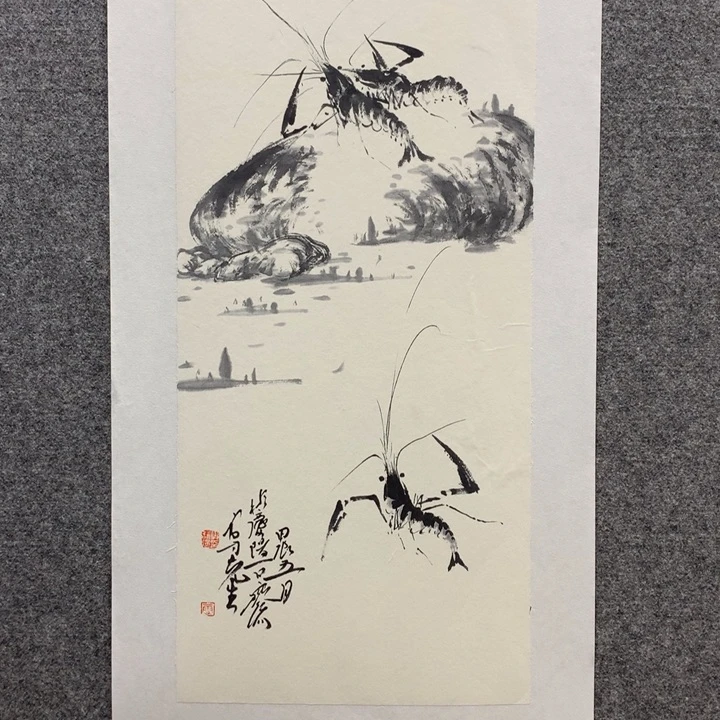 国画水墨墨丹青画成