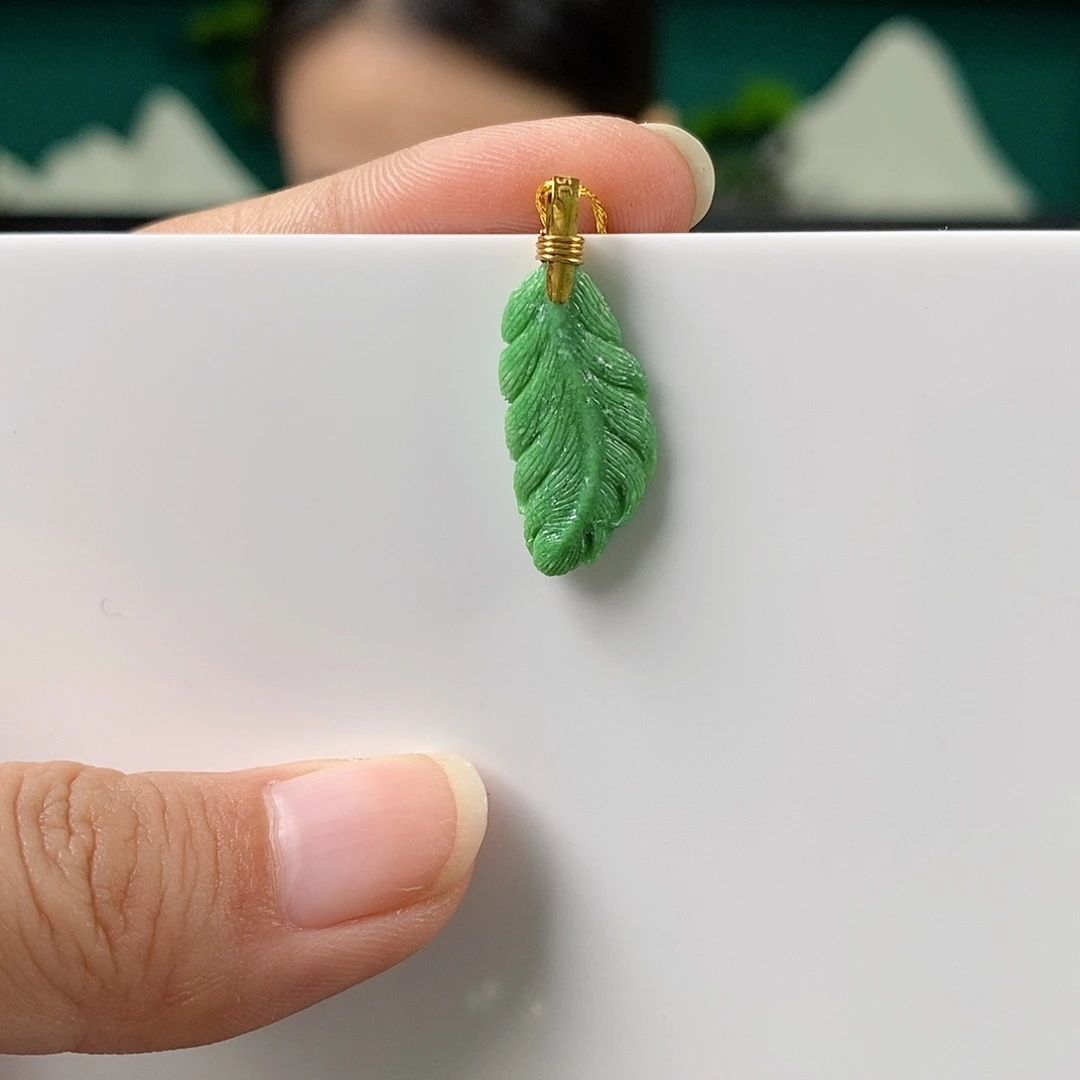 绿松石18K金镶嵌珠宝奇石