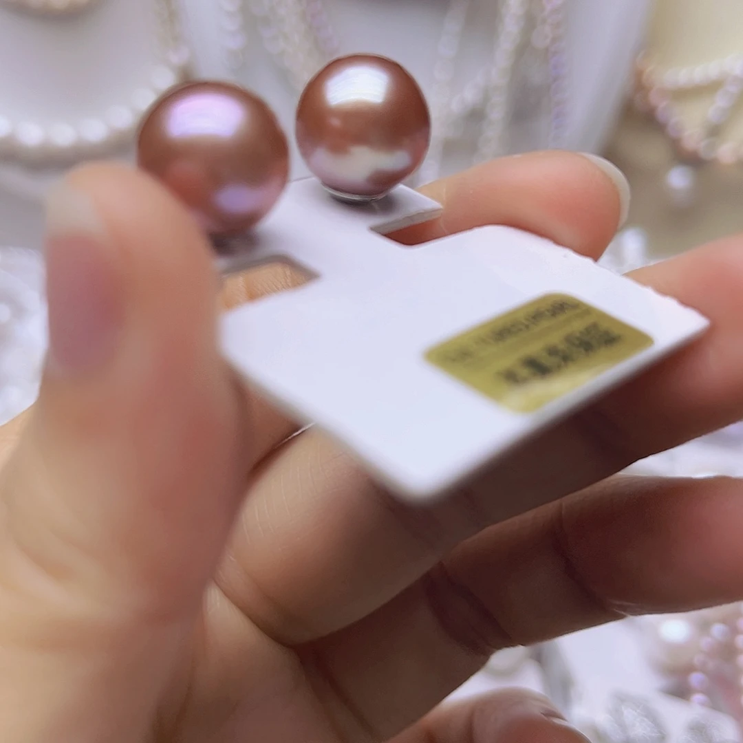 银S925镶嵌吊坠或者耳钉淡水珍珠