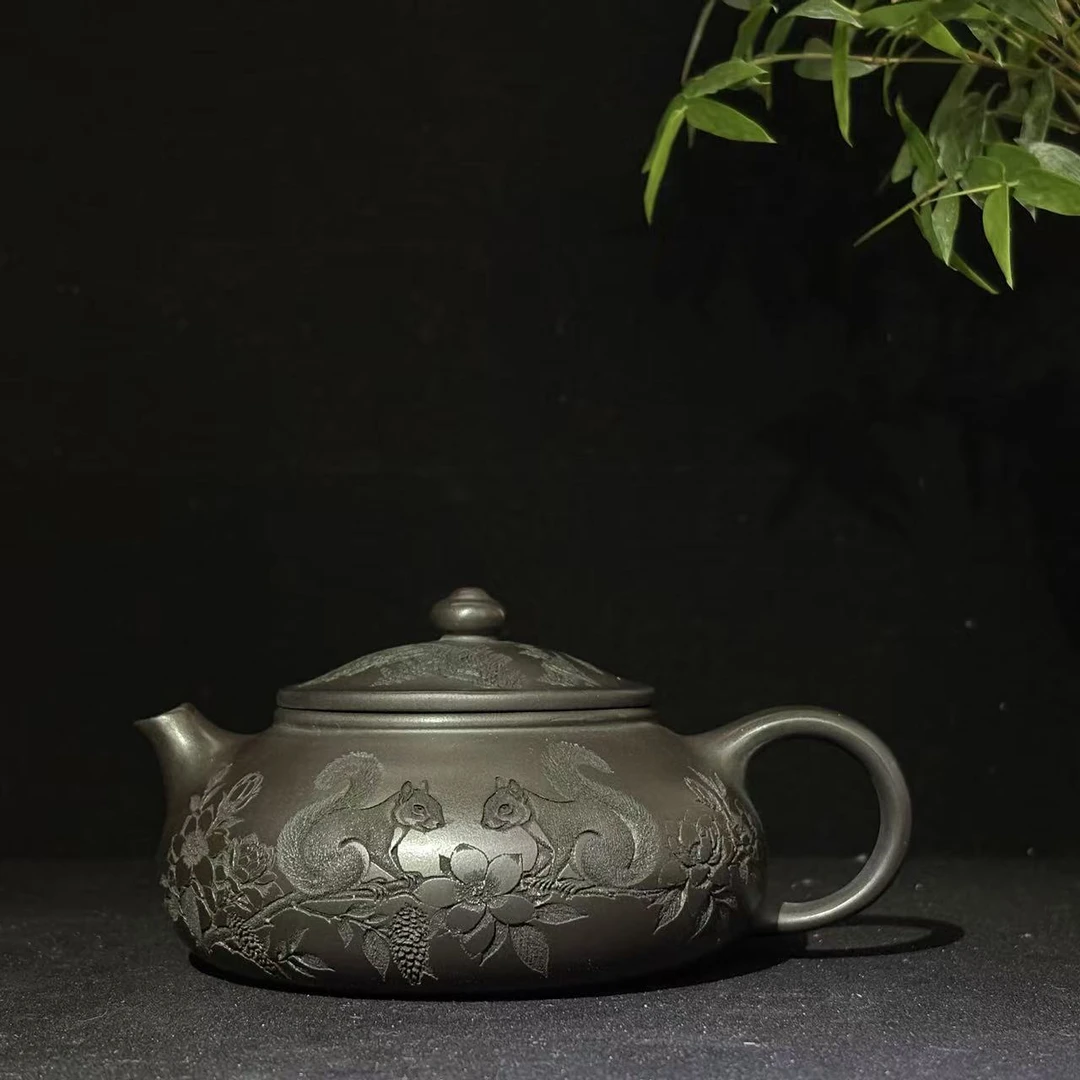 宜兴紫砂松趣寒江 石黄  陈芸