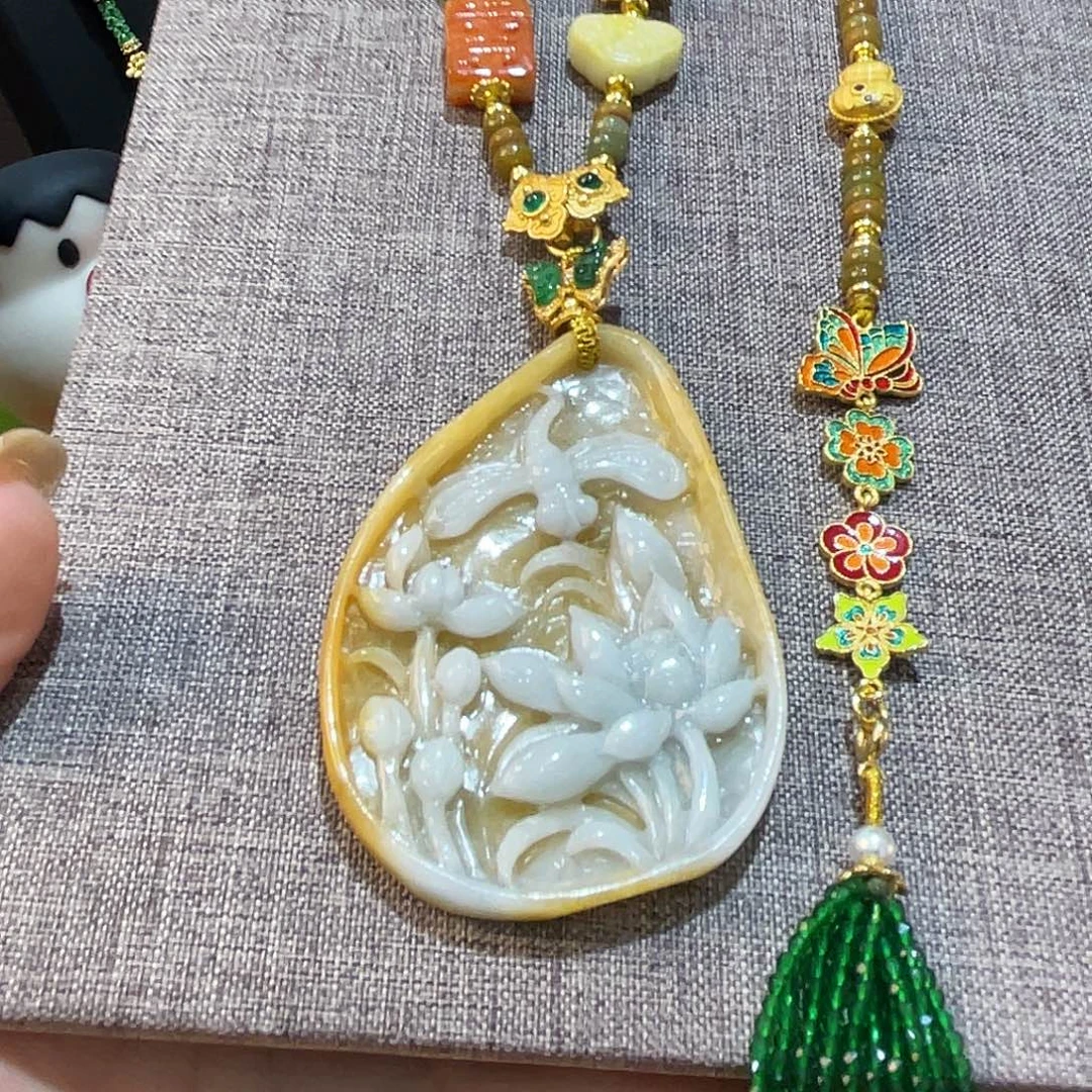 幸***彩翡翠未镶嵌吊坠(赠链)福利