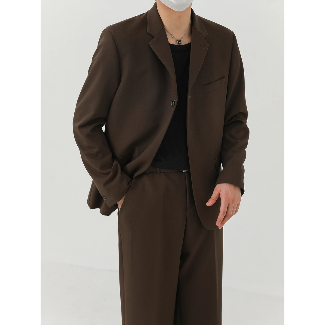 卓卓韩风商务休闲西服 男士单西2025新款高级感痞帅潮流西装外套