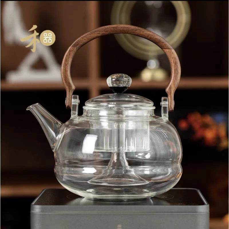 禾器木作 雅澜壶透明色 煮茶壶蒸茶壶 1100cc