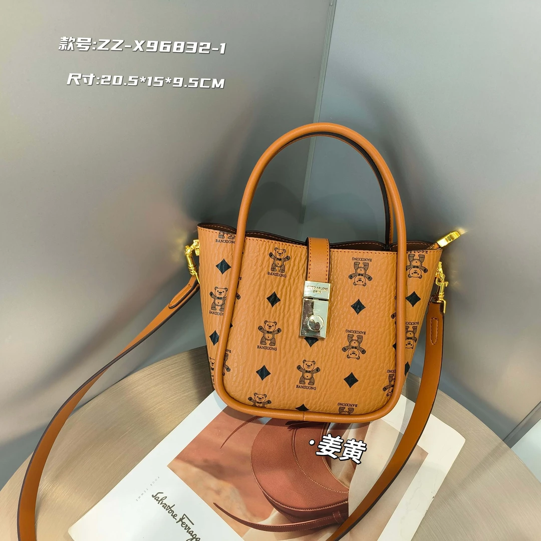 新款轻奢休闲时尚单肩斜挎菜篮子女包