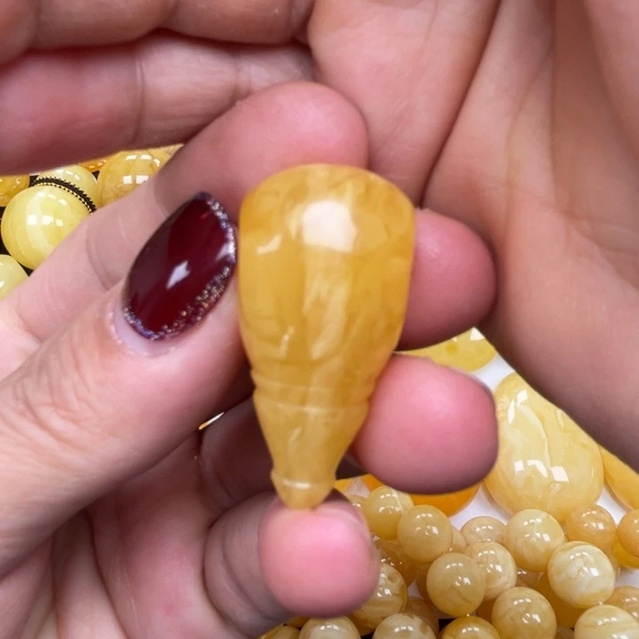 裸石蜜蜡未镶嵌蜜蜡尺寸18三通