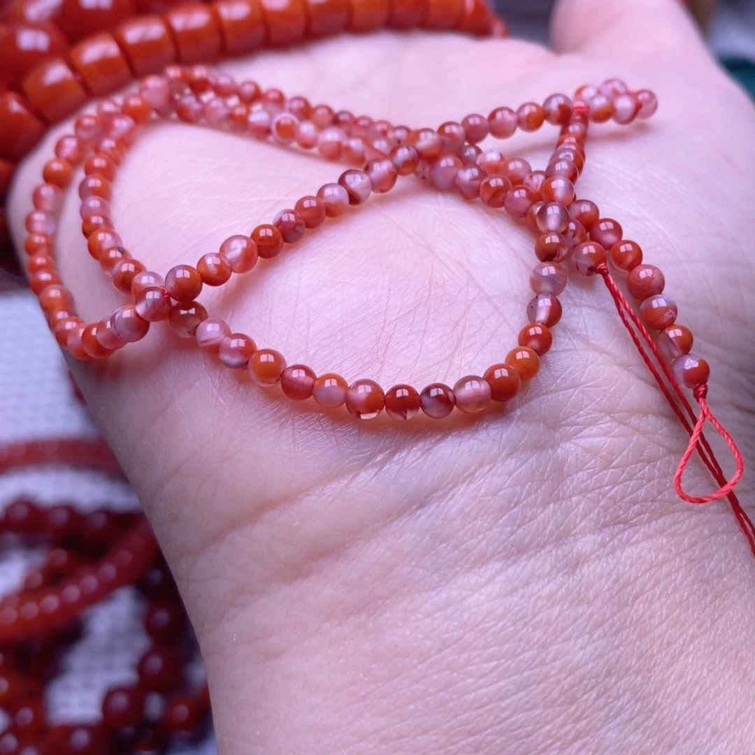 南红玛瑙未镶嵌单珠卡3