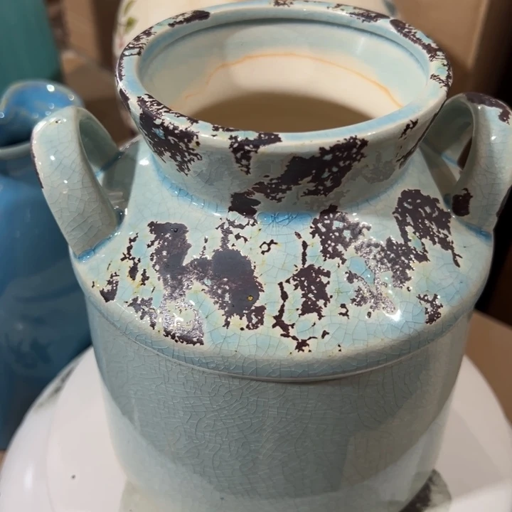 陶瓷花瓶摆件微瑕捡漏出