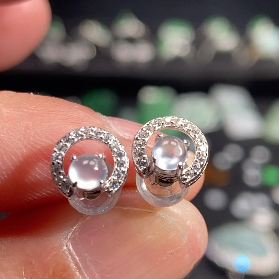 翡翠银S925镶嵌戒指