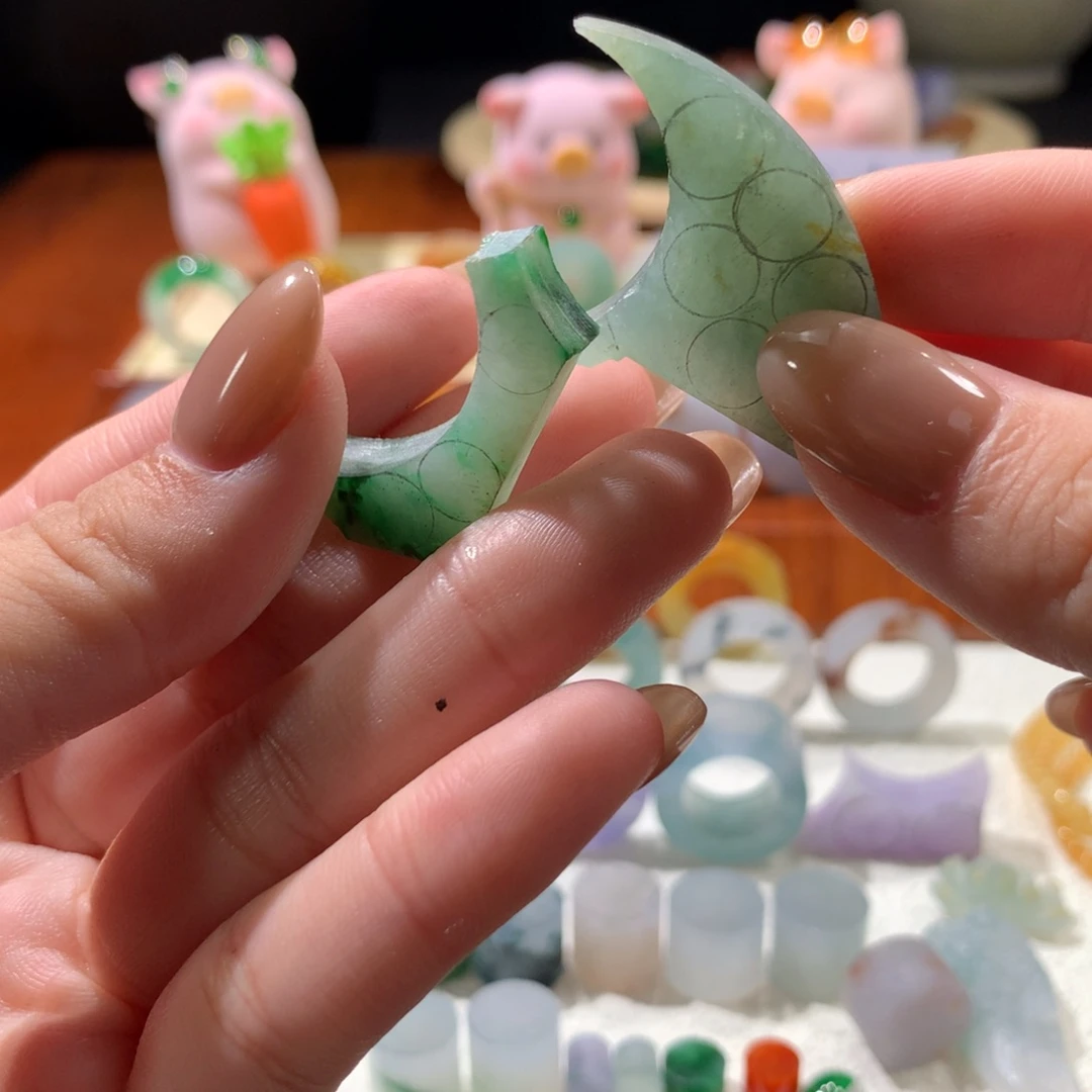 未镶嵌定制翡翠幸***边工费随形