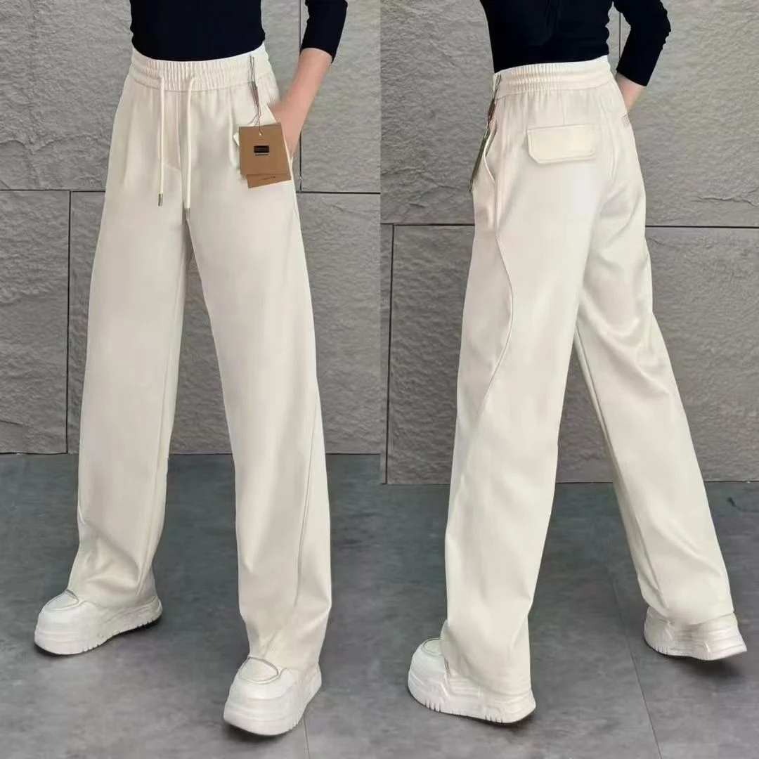 高品质轻奢休闲裤男士2025春季百搭极冬季加绒弯深男士加长卫裤