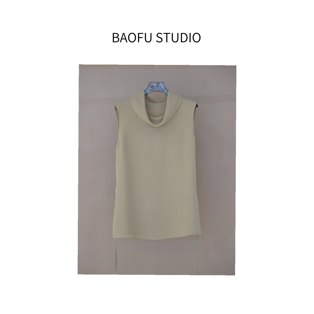 BAOFU studio | 重磅真丝荡领背心