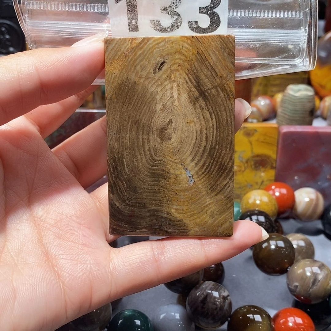 未镶嵌天然北票硅化玉吊坠硅化玉