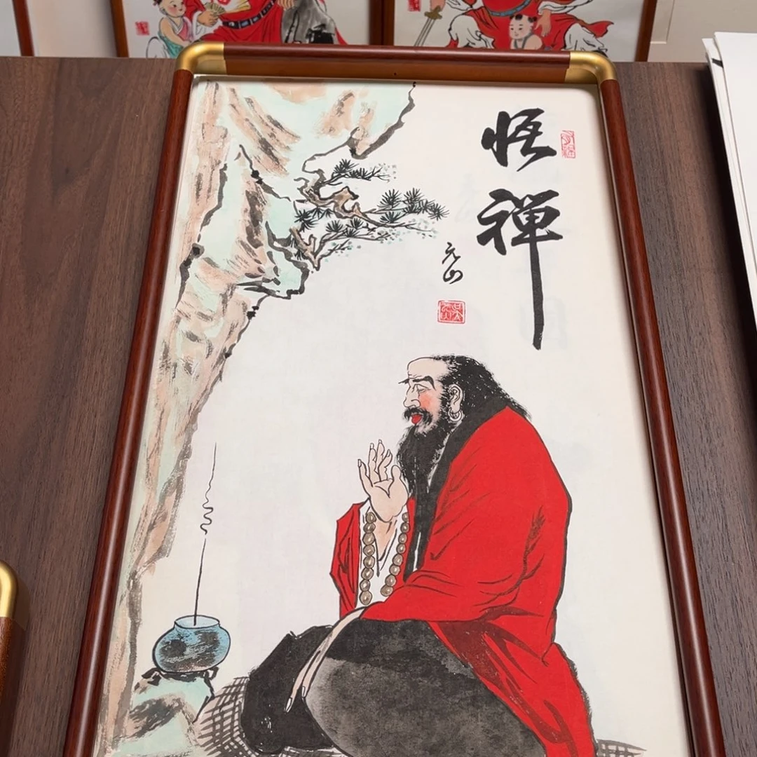 国画纯手绘禅意画作品