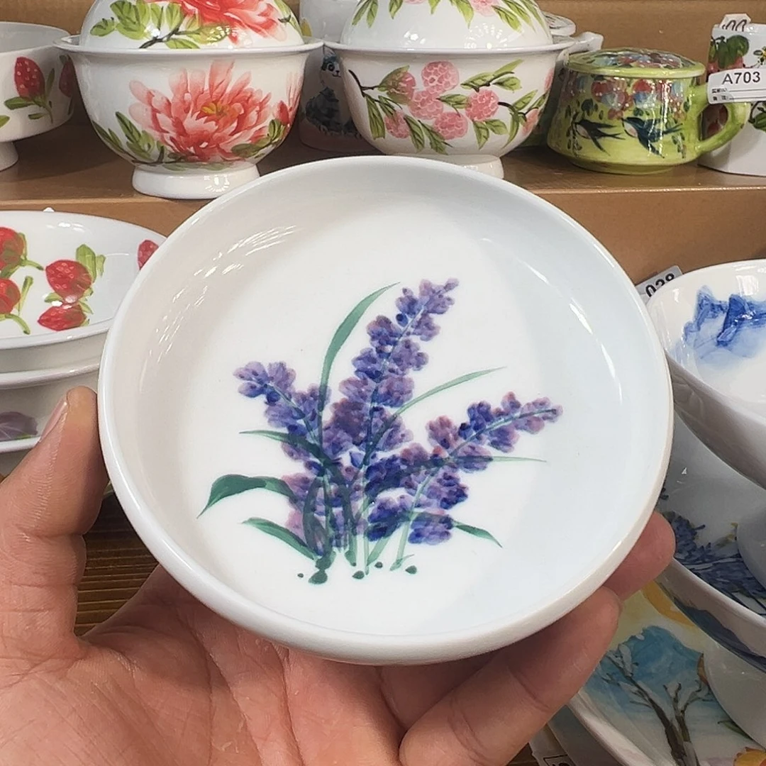 陶瓷景德镇高温釉下陶瓷5寸碟