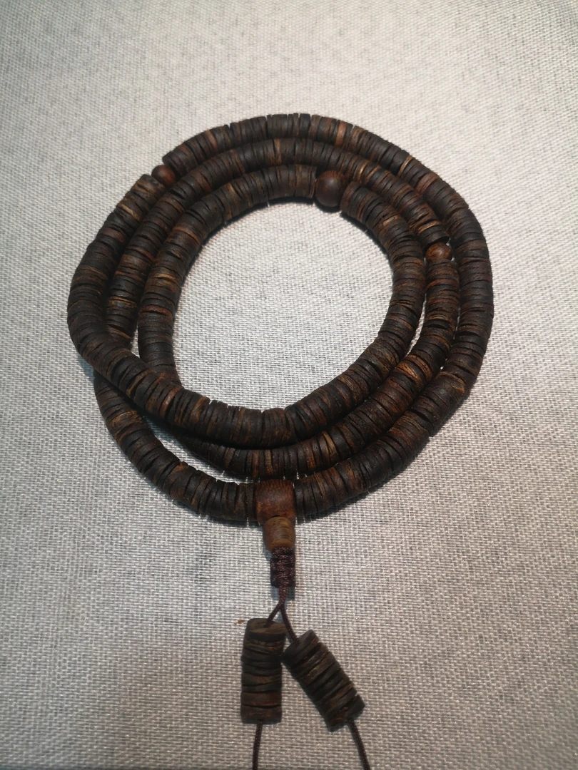 沉香沉水级！奇楠沉香乌身药片珠0.7多圈28g+多样性发一