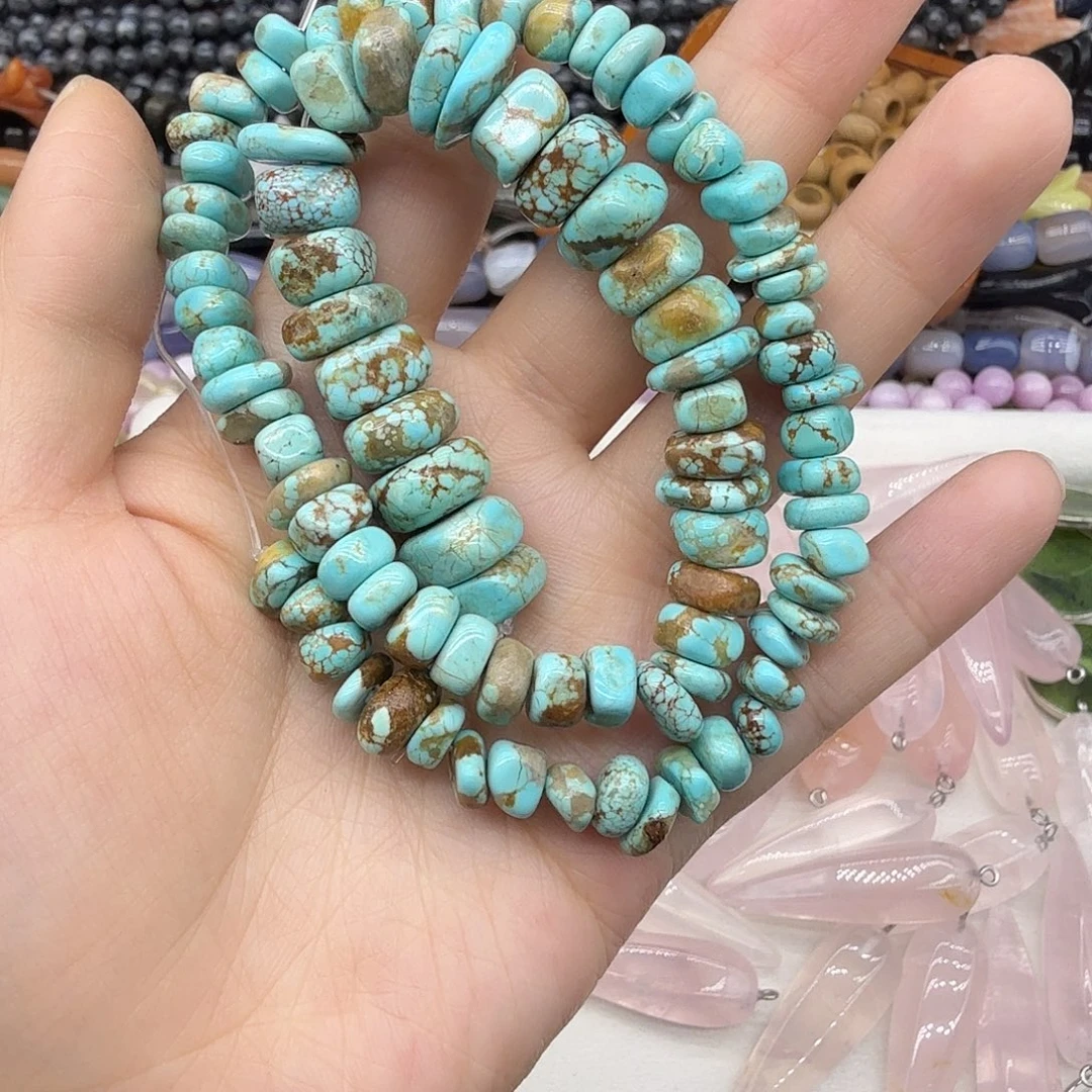 用***6黄晶珠宝半成品未镶嵌220