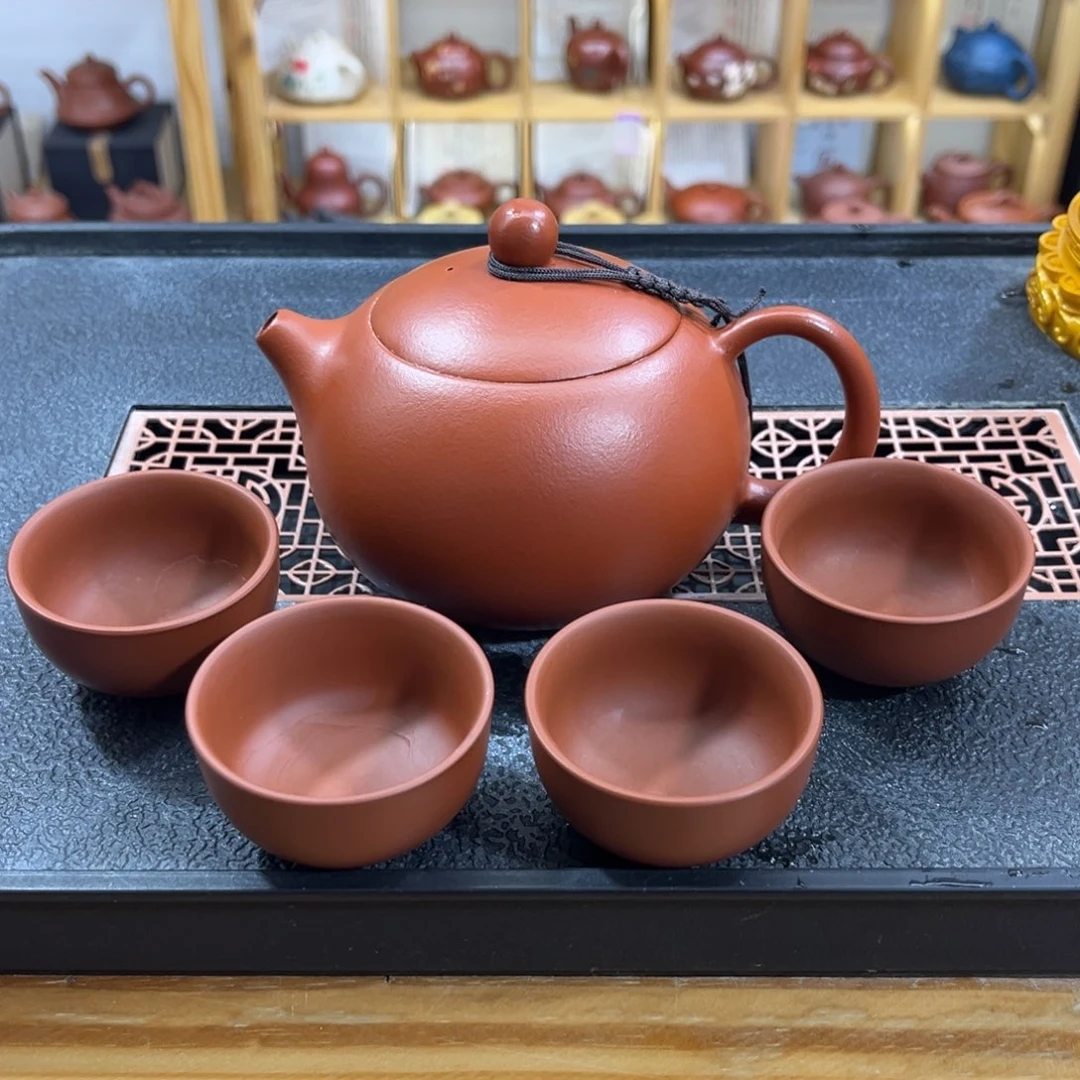 紫砂紫砂胖西施（一壶四杯）