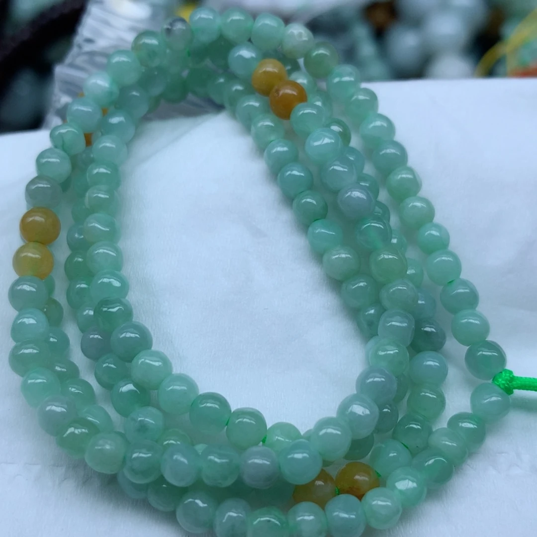 翡翠未镶嵌颈饰手串