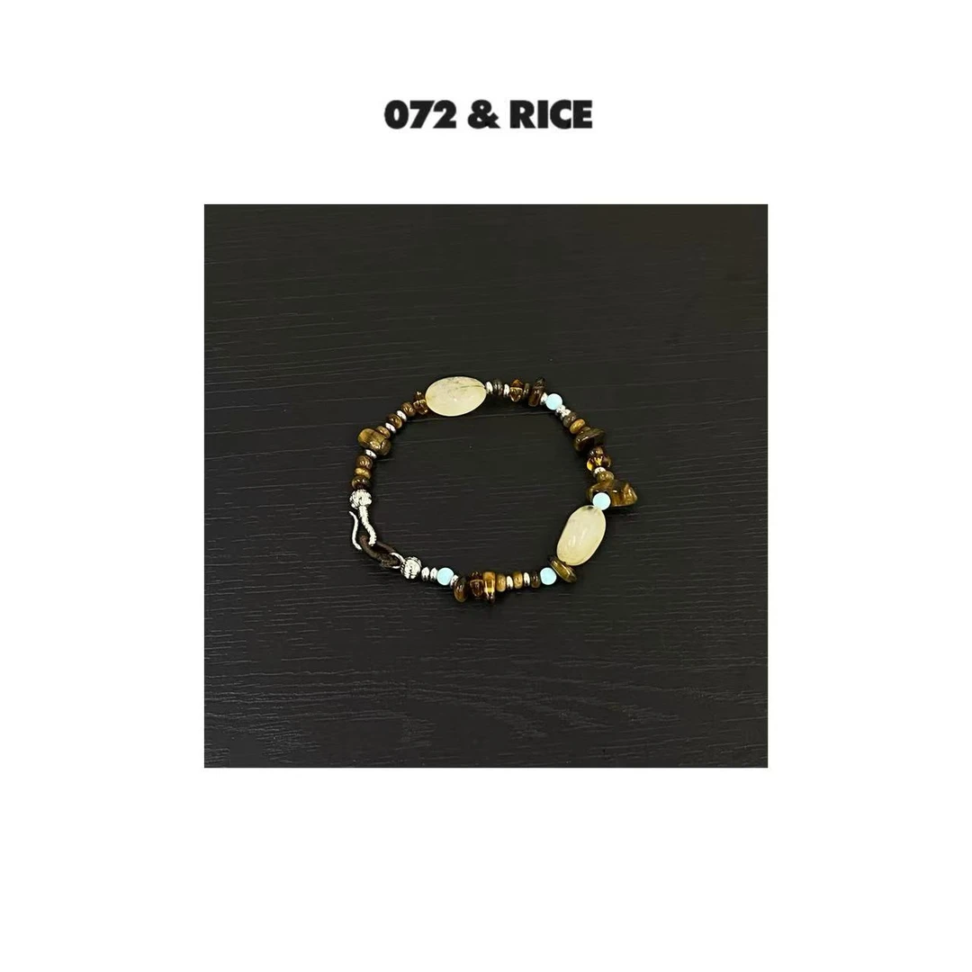非金属合成锆石手链 072 & RICE【碎石手串】气质百搭手串 FD0198