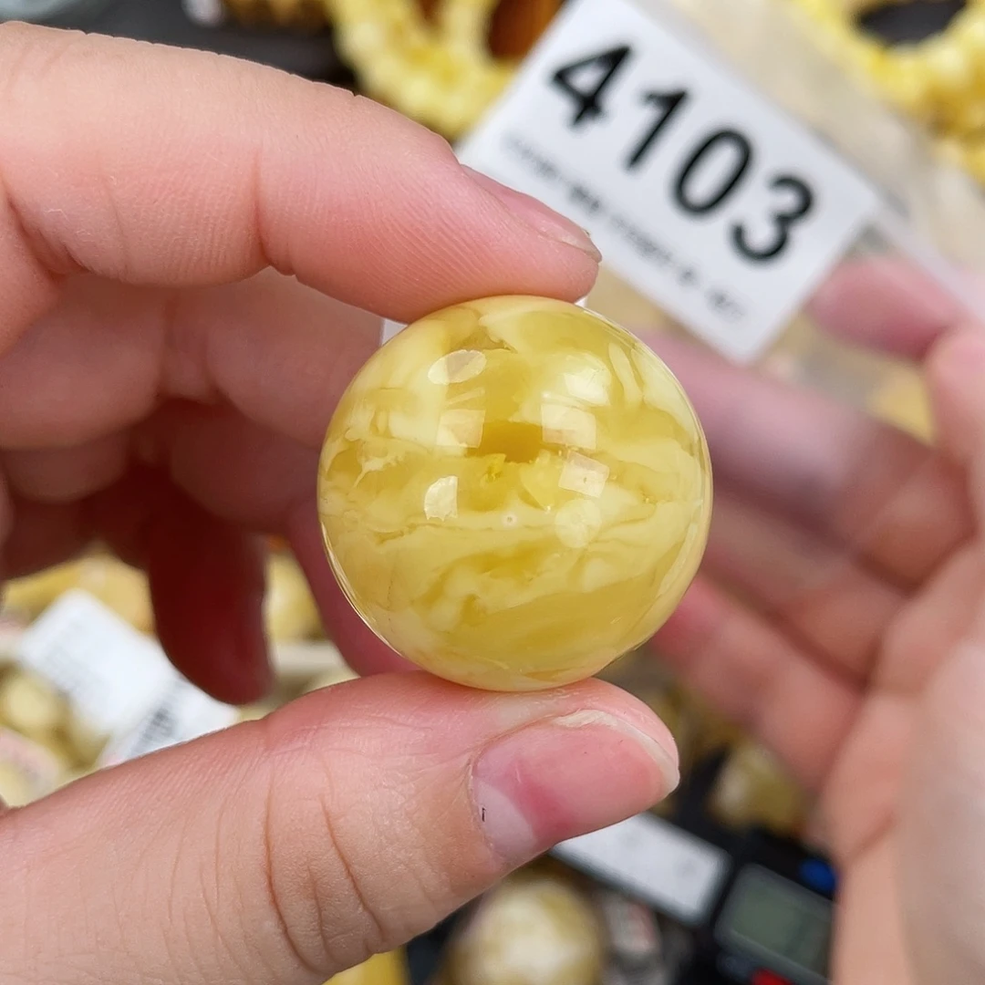 蜜蜡未镶嵌珠宝奇石色线26.8