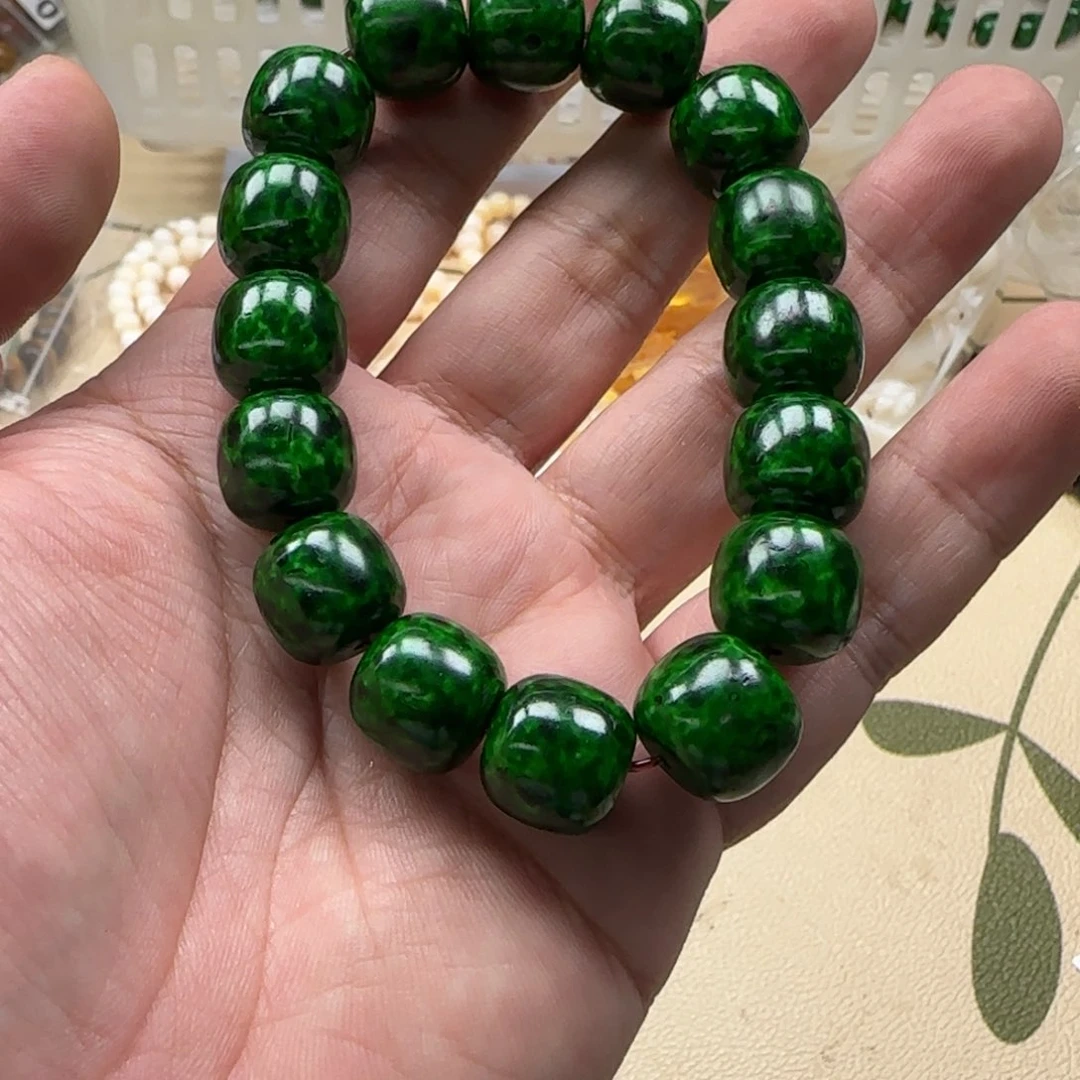 白玉菩提吊坠绿色146