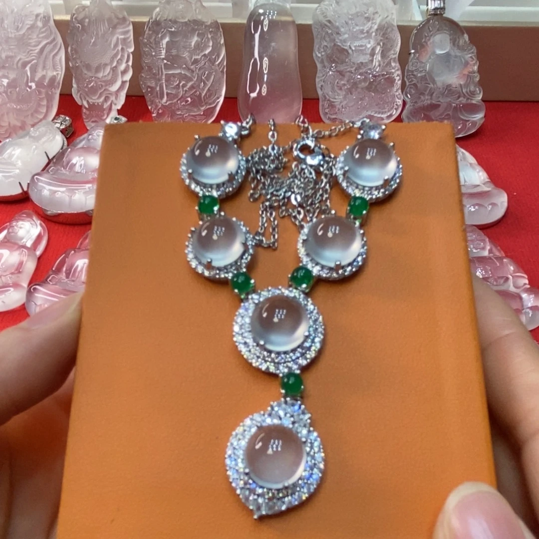 石英质玉合金项链