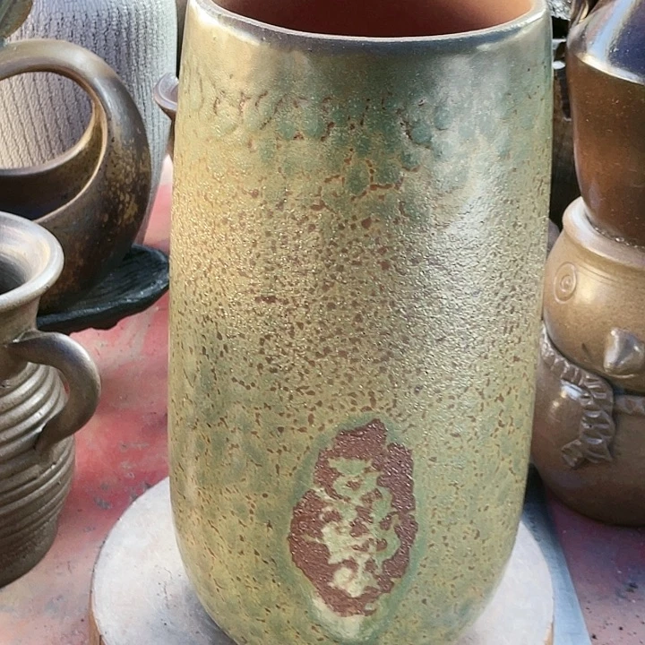 紫砂花盆瑕疵15.34无孔