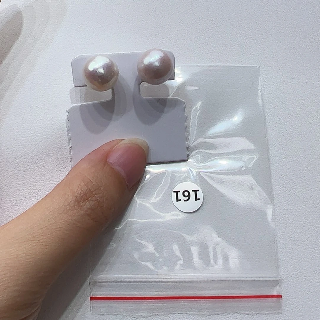 银S925镶嵌淡水珍珠耳饰