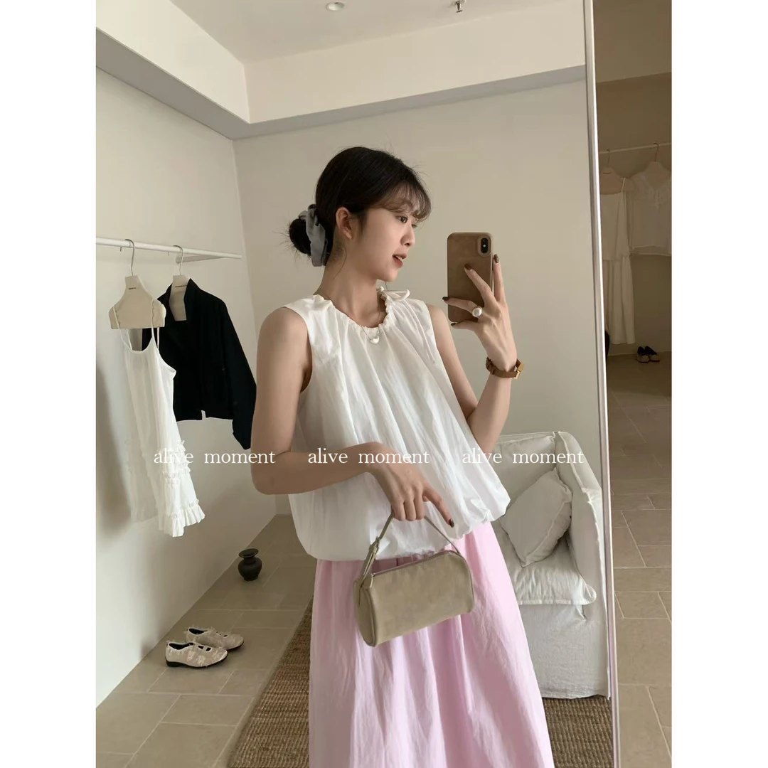 50907#ALIVE#简单干净！！不费力的纸片人感小衫(福利)