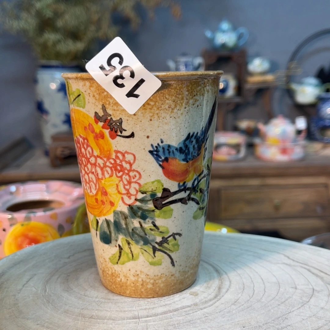 杯素浅陶瓷手工手绘